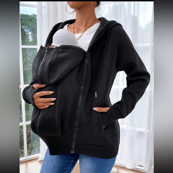 KANGAROO ⭐️ BABYWEARING MATERNITY HOODIE - Picture 1 of 7